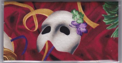 Phantom of the Opera Mask Red Checkbook Cover