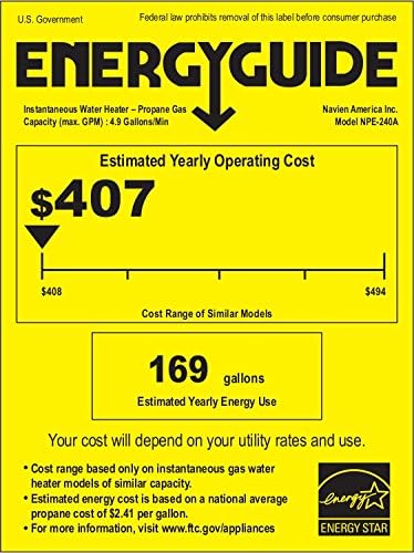 Navien NPE-240A Premium Condensing Tankless Gas Water Heater