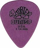 Dunlop Standard Tortex Picks, 12 Pack, Purple, 1.14mm