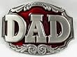 DAD Enamel Pewter Buckle