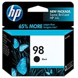 New #98 Black Ink Cartridge by HP