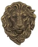 Cast Iron Lion Head Hanging Garden Plaque
