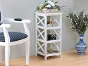 Regal Venedig 3 Ablagen weiss Landaus-Stil