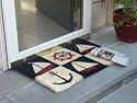 Printed Coco Coir Doormat Nautical Design