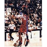 Darius Miles Autographed Los Angeles Clippers (Red Jersey) 8x10 Photo