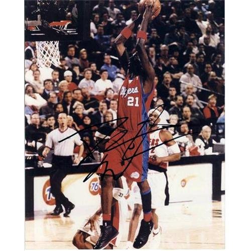 Darius Miles Autographed Los Angeles Clippers (Red Jersey) 8x10 Photo