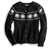 Apparel : Embellished Snowflake Cardigan Sweater