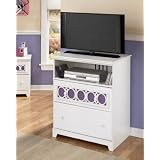 Jura Off White Finish Media Chest , TV Armorie