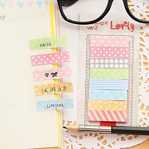 160 Pages Cute Sticker Post It Bookmark Point Marker Memo Notepad Sticky Notes