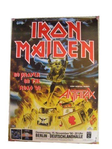 Iron Maiden German Tour Poster 1990 Concert