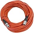 SEISMIC AUDIO - SAXLX-100 - 100' Red XLR Male to XLR Female Microphone Cable - Balanced - 100 Foot Patch Cord