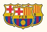 (3) Barcelona FC Soccer Vinyl Decal Sticker 2.5"