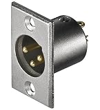 51%2BW4iPZWBL. SL160  Mikrofon Einbaustecker, 3 polig, vergoldete Kontakte XLR 186 3 G3 POL.