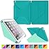 roocase iPad Air 2 Case - Origami 3D iPad Air 2 2014 Slim Shell Case Smart Cover with Sleep / Wake [Features Landscape, Portrait, Typing Stand] for Apple iPad Air 2 (2014) 6th Generation Latest Model, Turquoise Blue / Mint Candy