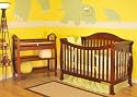 Athena Allie 4-in-1 Crib & Monica Changing Table Set (Cherry)