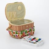 NEW LIL SEW & SEW FS095 SEWING BASKET WITH 42PC SEWING KIT - FS095