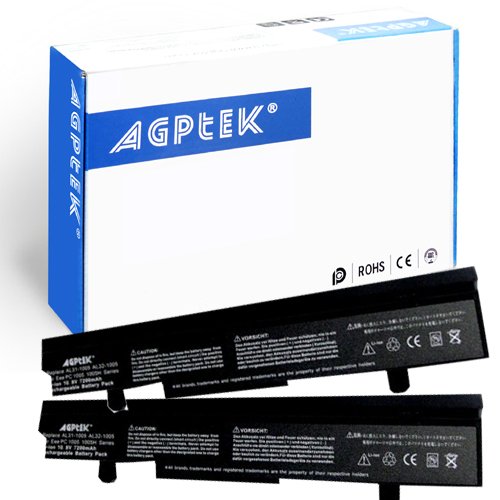 AGPtek 7200mAh Laptop Battery For ASUS Eee-PC 1001 1101HA 1101HGO 1005 1005H 1005HA 1005HAB Series Laptops P/N: Al32 AL31-1005