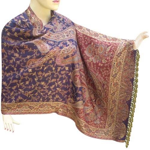 Paisley Jamawar Scarf In Cotton For Women Fashion Neck Wear (Free Shipping) Stle0162rr
