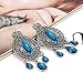 Eternity J. Classy Charm Rhinestone Ethnic Earrings Antique Vintage Victorian Tear Drop Earing