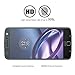 Moto Z Force Screen Protector, PLESON® [Full Coverage] Motorola Moto Z Force Tempered Glass Screen Protector, 0.26mm/Case Friendly/Bubble Free Screen protector for Moto Z Force 2016-Lifetime Warranty