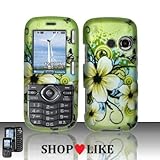 Rubberized Hawaiian Flower Snap on Design Case Hard Case Skin Cover Facepla ....