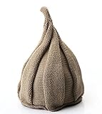 キッズ とんがり ニット帽 子供帽子　とんがり帽子 キッズ ベビー帽子 子供用キッズベビーとんがり帽子  (カーキ)