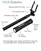 NBCCOOL3N1BLK COOLcessories 3-in-1 Selfie Stick Monopod - Bluetooth Enabled Handle with Built In LED Light & External Power Bank - Extension, Universal Fit for Smartphones, Cameras & GoPros