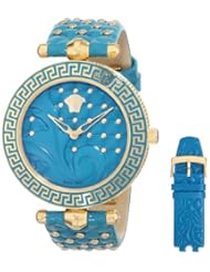Versace Womens VK7130014 VANITAS Analog Display Quartz Blue Watch