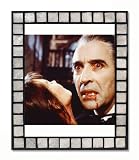 Christopher Lee As Count Dracula From Dracula Ad 1972 20 Colour Movie Photo Luxury Framed 25x20cm Photograph colour Choice Of Four Section Mirror And Black Glass Frame Or Real Capiz Shell Frame