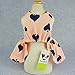 Fitwarm Sweetie Ribbon Pet Clothes Dog Dress Vest Shirts Sundress, Large