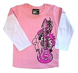 Micro Me Double Layer Shirt Guitar Hero - Pink,  18 Months