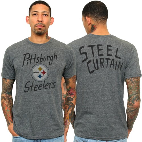 NFL Pittsburgh Steelers Gameday Triblend T-Shirt, Steel, XX-Large