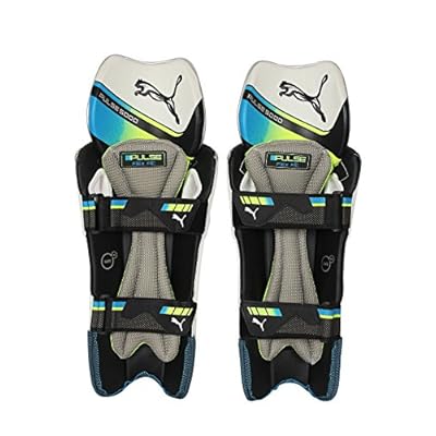 Puma Pulse 5000 Flex Fit Wicket Keeping Leg Guards, Men's (White) Senior