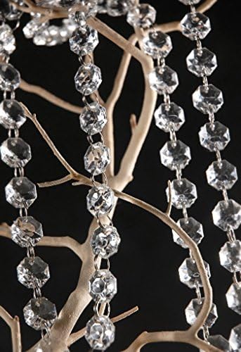 Fortitude - 33 Feet Iridescent Crystal Acrylic Gems Bead Strands Wedding Table Centerpieces Wishing Tree Garland
