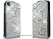 iPhone 3G/3GS Novoskins Silver Crystal Heart Flip Case