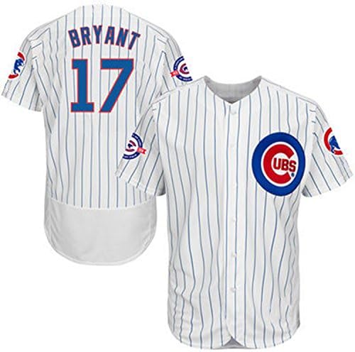 Chicago Cubs Men's #17 Kris Bryant Baseball Home Jersey White XXL