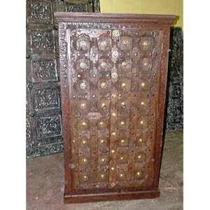 Antique Door Brass Rustic Armoire Furniture From India Jaipur Cabinet
