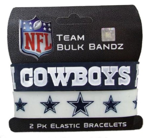 Dallas Cowboys Large Bulk Bandz Band Bracelet 2PK
