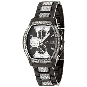 Buy Bulova Crystal Chronograph Mens Watch 98B000 by Bulova Men's 98E102 Marine Star Diamond Case Bracelet Mother of Pear Dial Watch