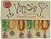 Vino's Tuscany Magnetic Wine Glass Charms, Set of 6