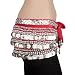 BellyLady Multi Row 338 Coin Belly Dance Wrap, Silver Coins BLACK 51%2BWkFihJoL. AA75 BellyLady Multi Row 338 Coin Belly Dance Wrap, Silver Coins BLACK