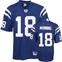 Reebok NFL Replica Jersey Blue Indianapolis Colts Number 18 Peyton Manning