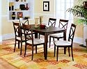 7pc Vermont Collection Solid Wood Dining Table & Chairs Set