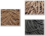 Round Cord 5mm Waxed Cotton Hiking Walking Work Boots Laces