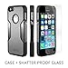 iPhone SE Case, for iPhone 5s 5 SE (Gray) SaharaCase Protective Kit with [ZeroDamage Tempered Glass Screen Protector] Slim Fit Rugged [Shockproof Bumper] Hard Plastic Back (Black Gray)