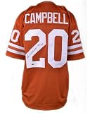 Earl Campbell Signed Texas Longhorns Custom Jersey w/ HT 77 - JSA - Autographed College Jerseys