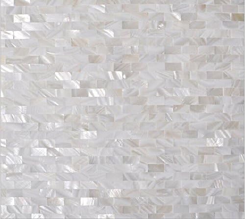 White Mother of Pearl Tile Shell Mosaic Tile for Kitchen Backsplashes, Bathroom Walls, Spas, Pools (1)
