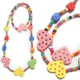 SG PARIS-PARURE---CARTEX2Pcs-ENFANT-MAT NATURELLE MELANGEE----SYMBOLE CULTUREL-COEUR