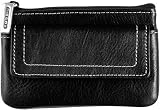 Fossil Womens Small Leather - Color of Money Coin Purse (Color: Black)