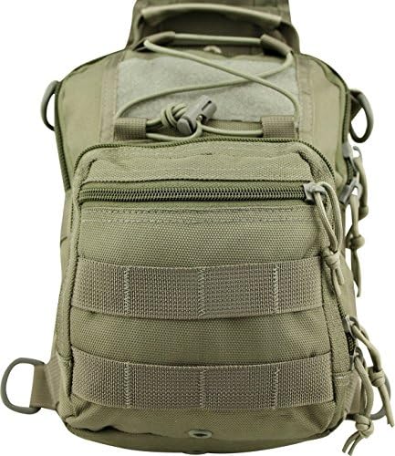 Vie Force Heavy Duty Tactical Shoulder Bag. Ideal for Range, Hunting, EDC (Ranger Green)